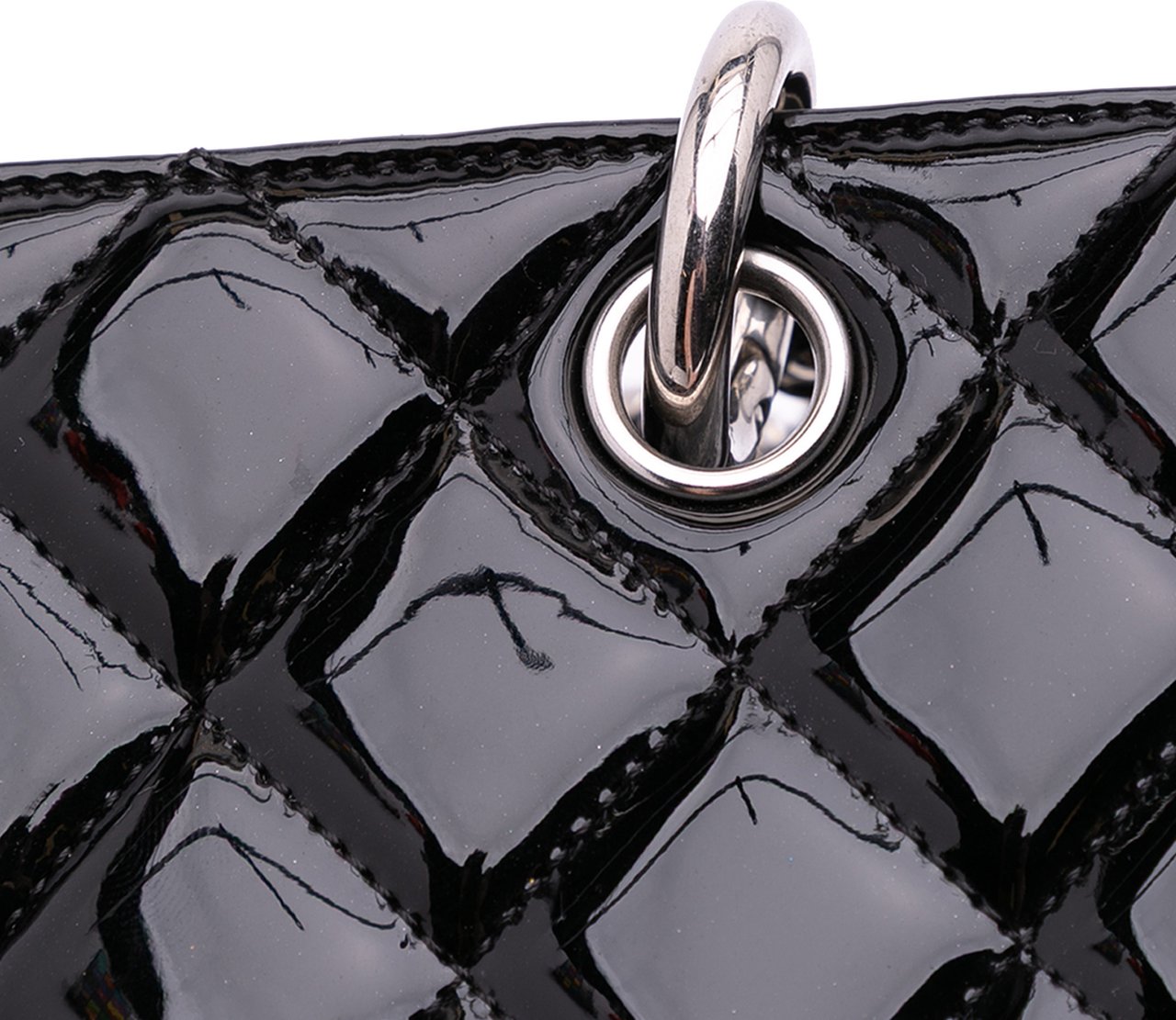 Chanel Patent Grand Shopping Tote Zwart