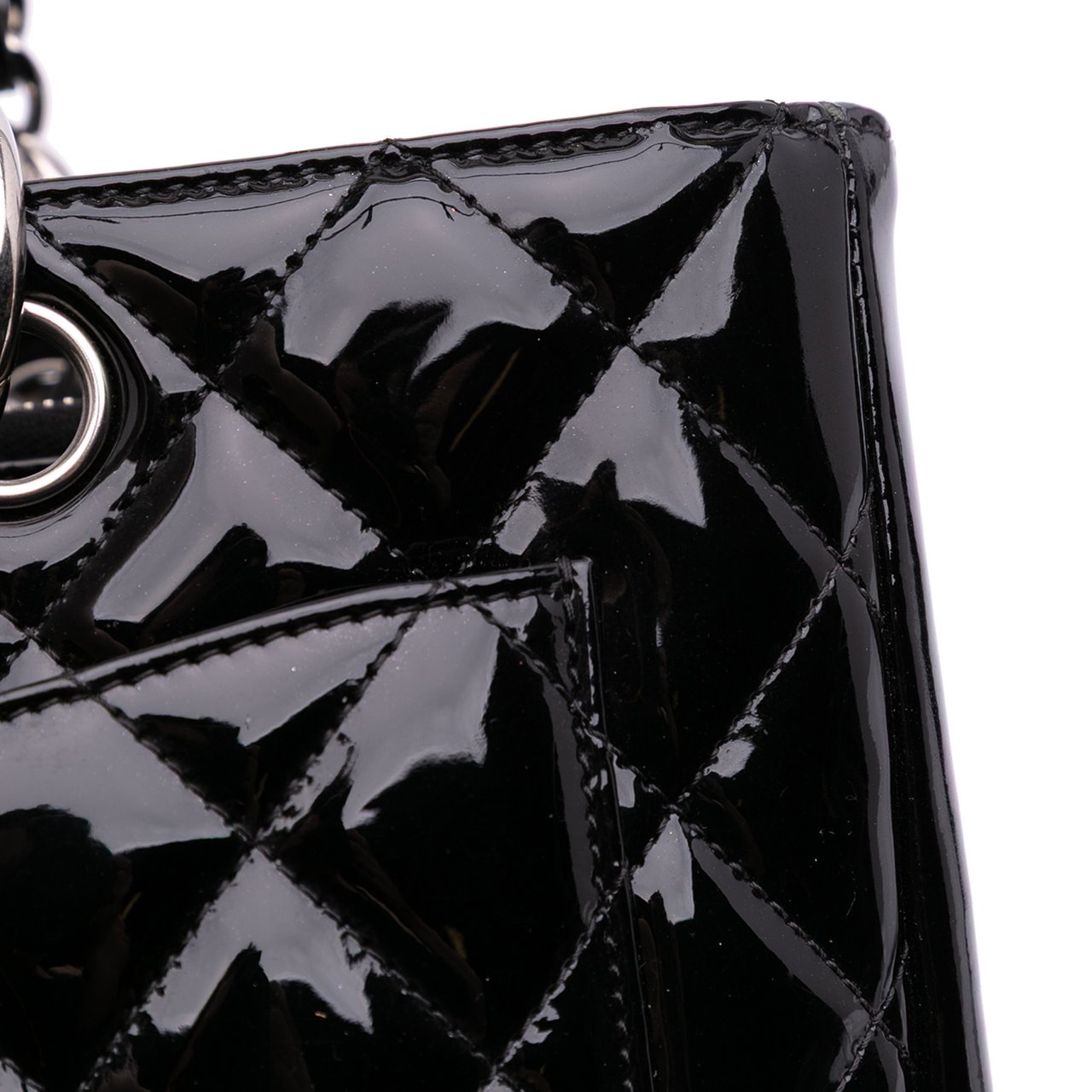 Chanel Patent Grand Shopping Tote Zwart