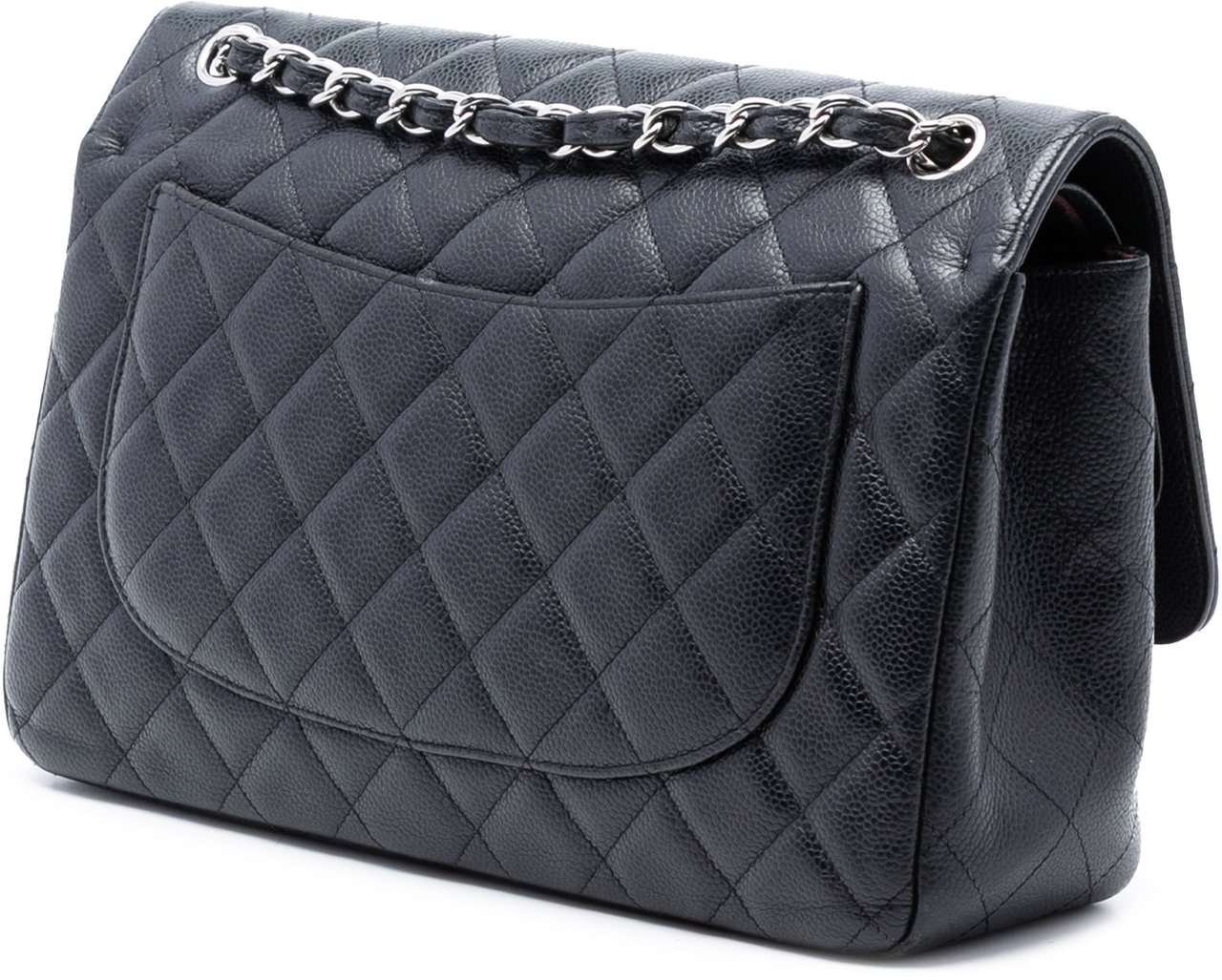 Chanel Jumbo Classic Caviar Double Flap Zwart