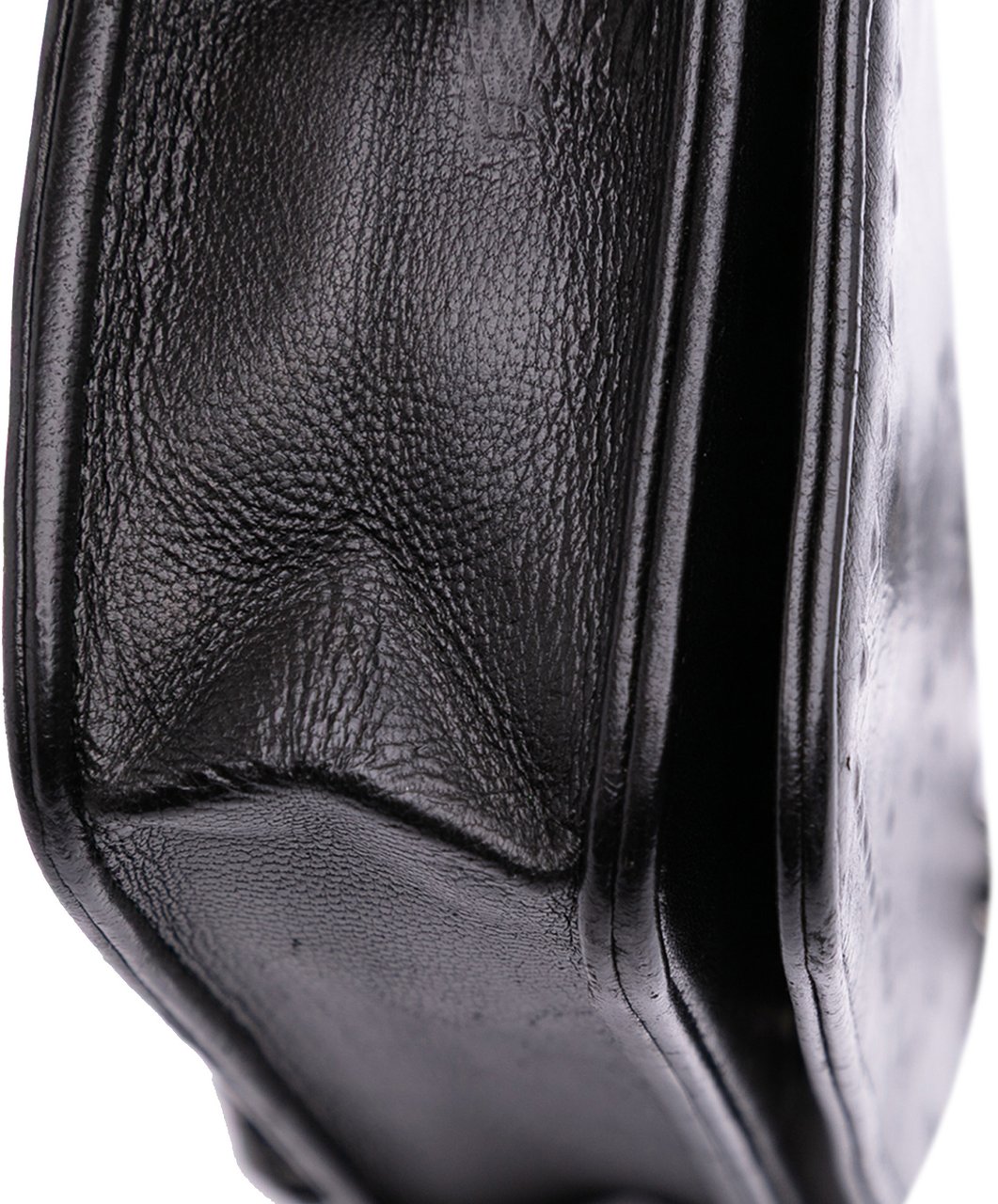 Chanel CC Embossed Lambskin Wallet on Chain Zwart