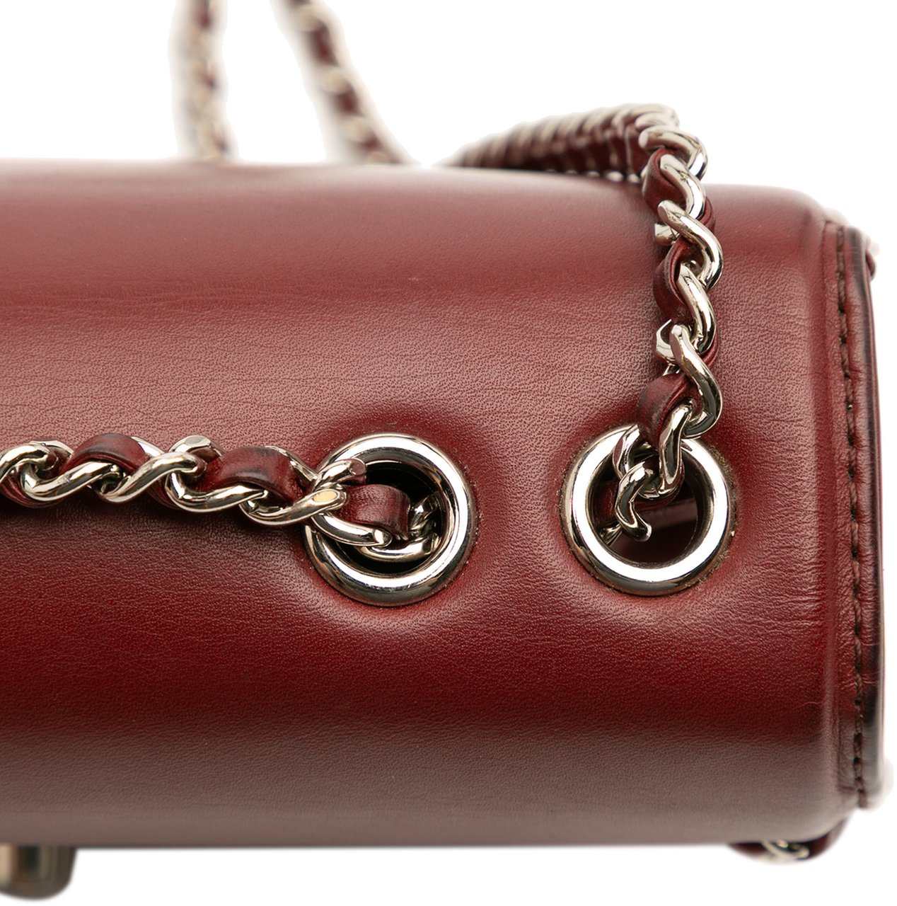 Chanel Small Calfskin Braided Chic Flap Rood