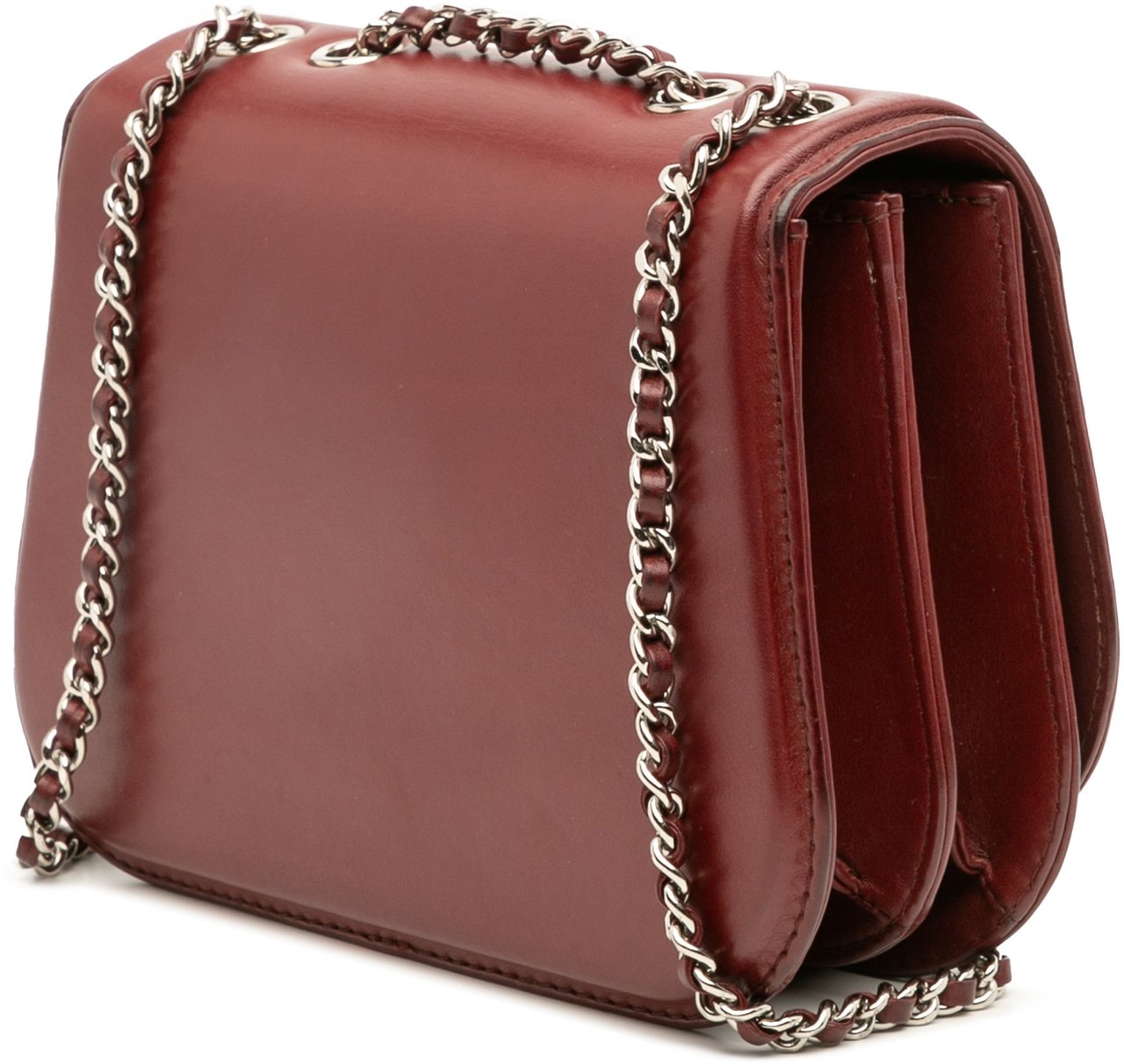 Chanel Small Calfskin Braided Chic Flap Rood