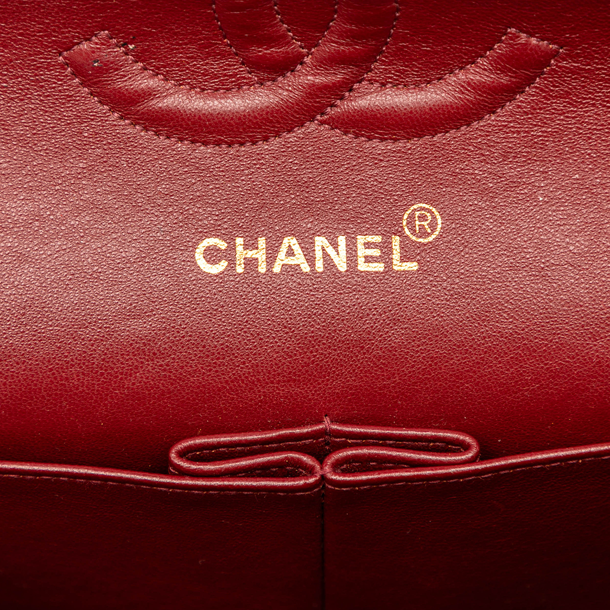 Chanel Medium Classic Jersey Bijoux Chain Double Flap Zwart