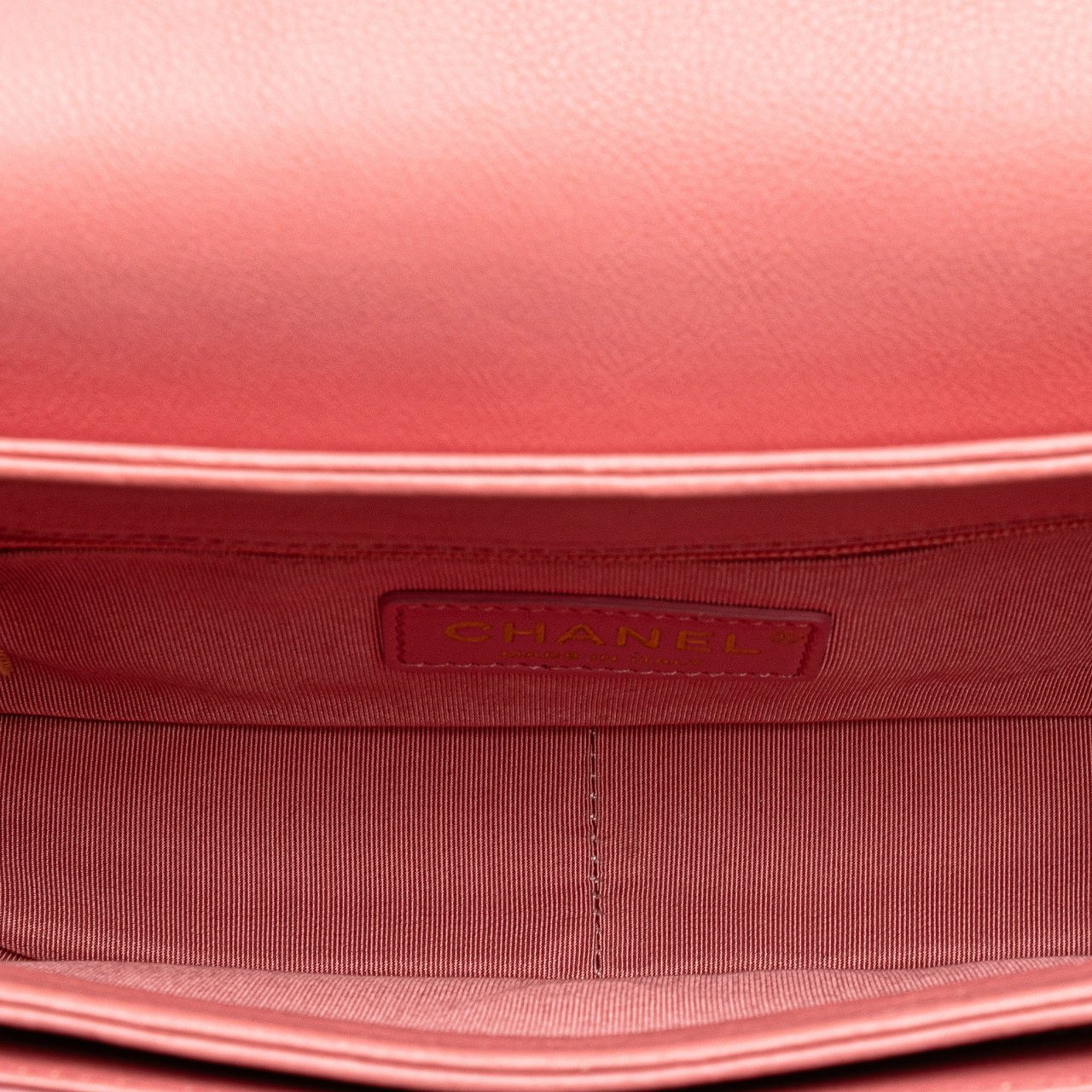 Chanel Quilted Calfskin Straight Lined Flap Roze