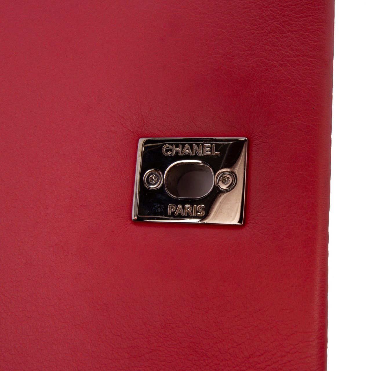 Chanel Crumpled Calfskin Bi Quilted Vintage Full Flap Roze