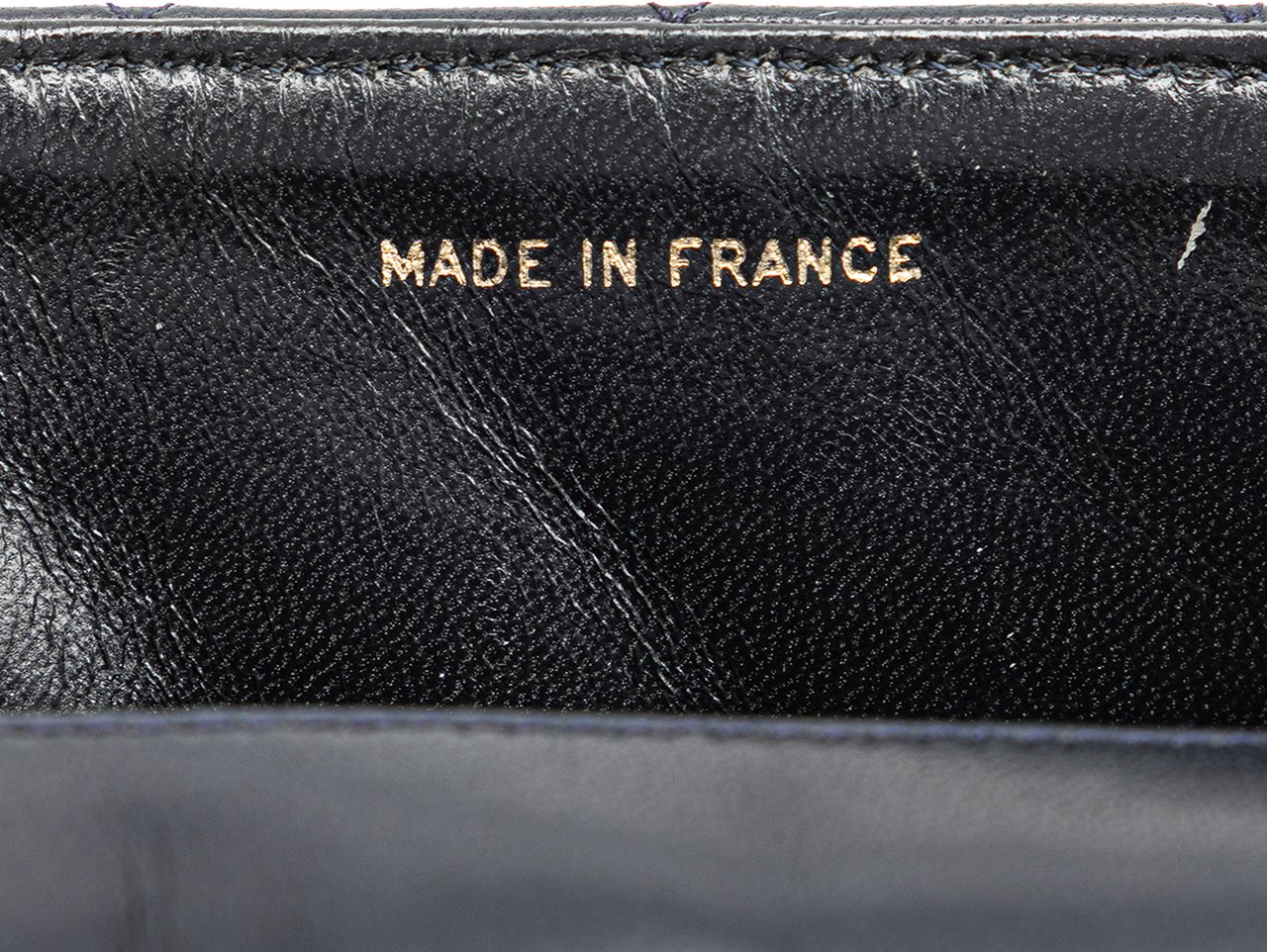 Chanel CC Quilted Lambskin Round Flap Blauw