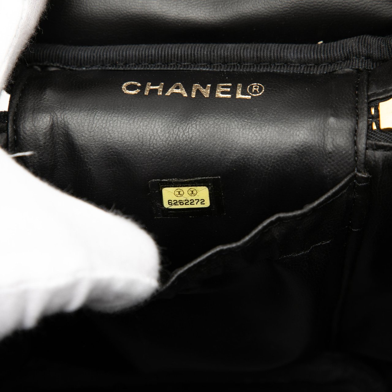 Chanel CC Caviar Vanity Bag Zwart