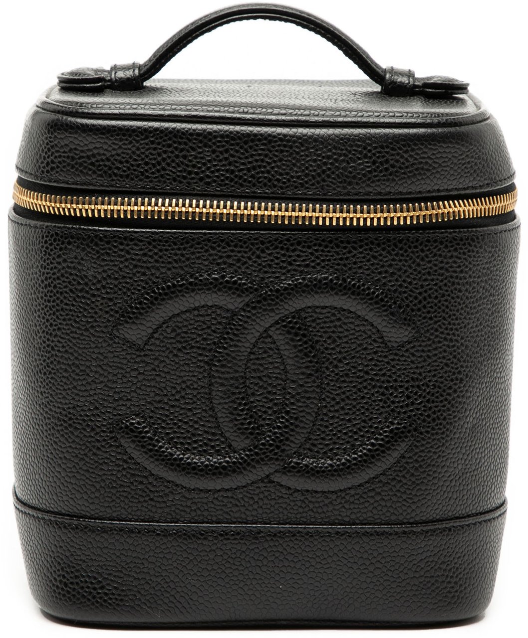 Chanel CC Caviar Vanity Bag Zwart
