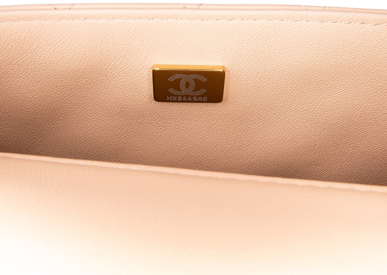Chanel Mini Square Classic Lambskin Single Flap Bruin