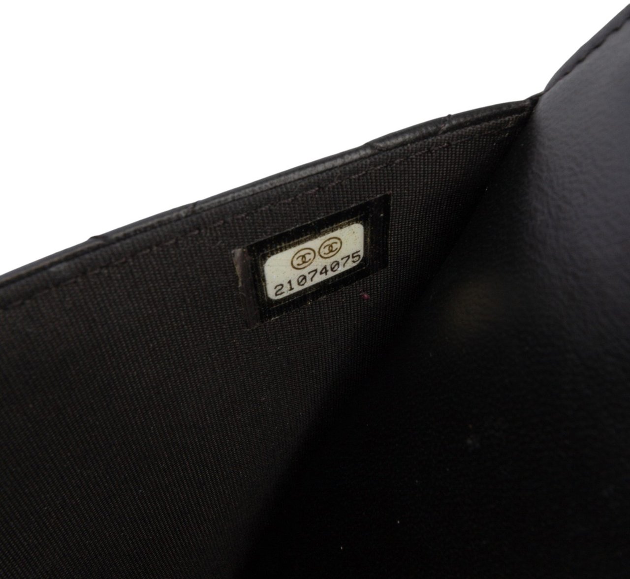 Chanel Quilted Lambskin Boy Wallet On Chain Zwart