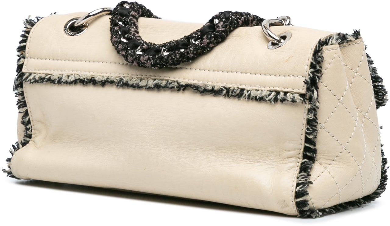 Chanel Lambskin Tweedy Flap Bruin