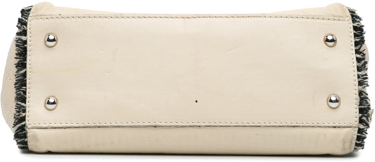Chanel Lambskin Tweedy Flap Bruin