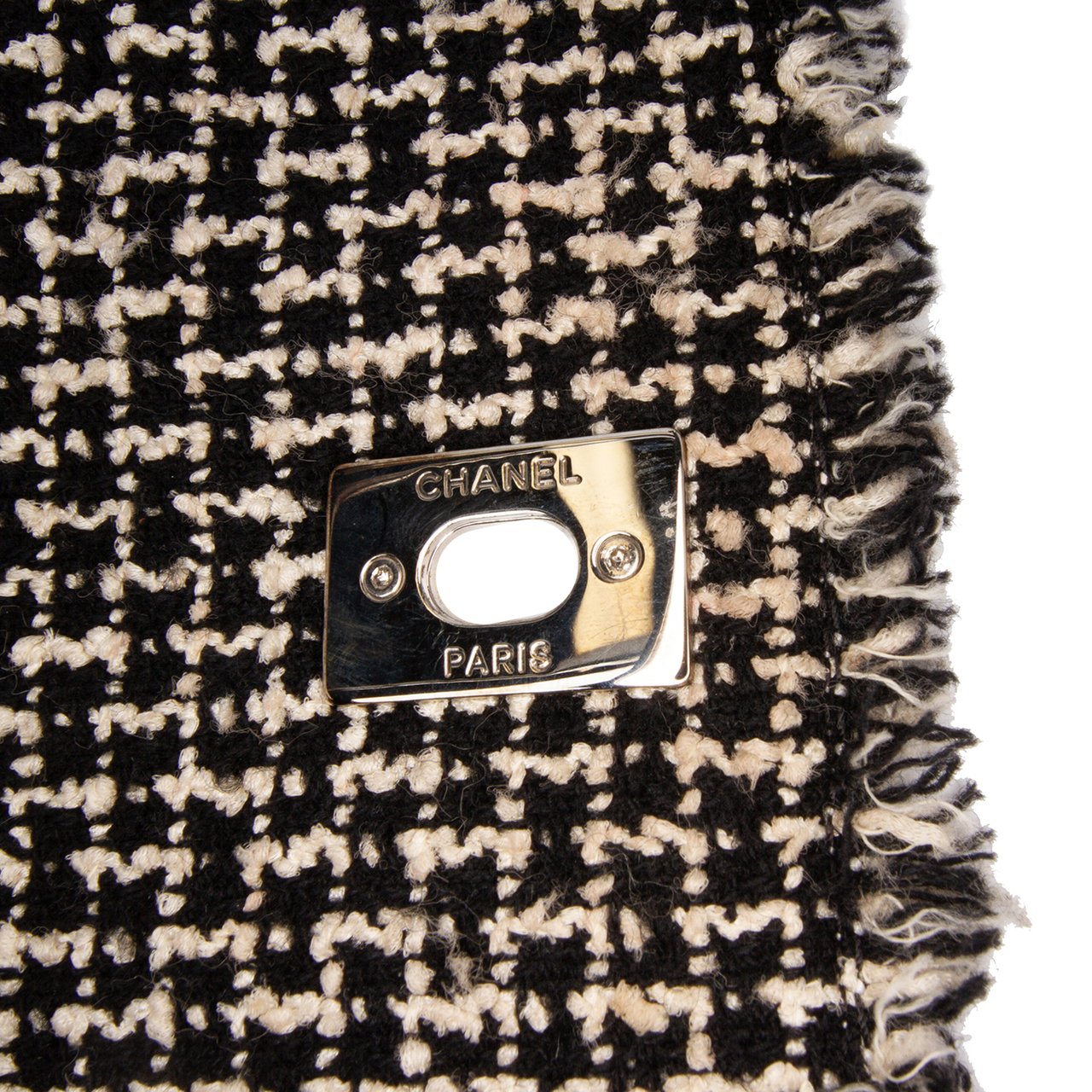 Chanel Lambskin Tweedy Flap Bruin