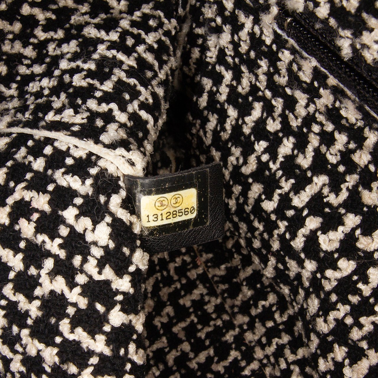 Chanel Lambskin Tweedy Flap Bruin