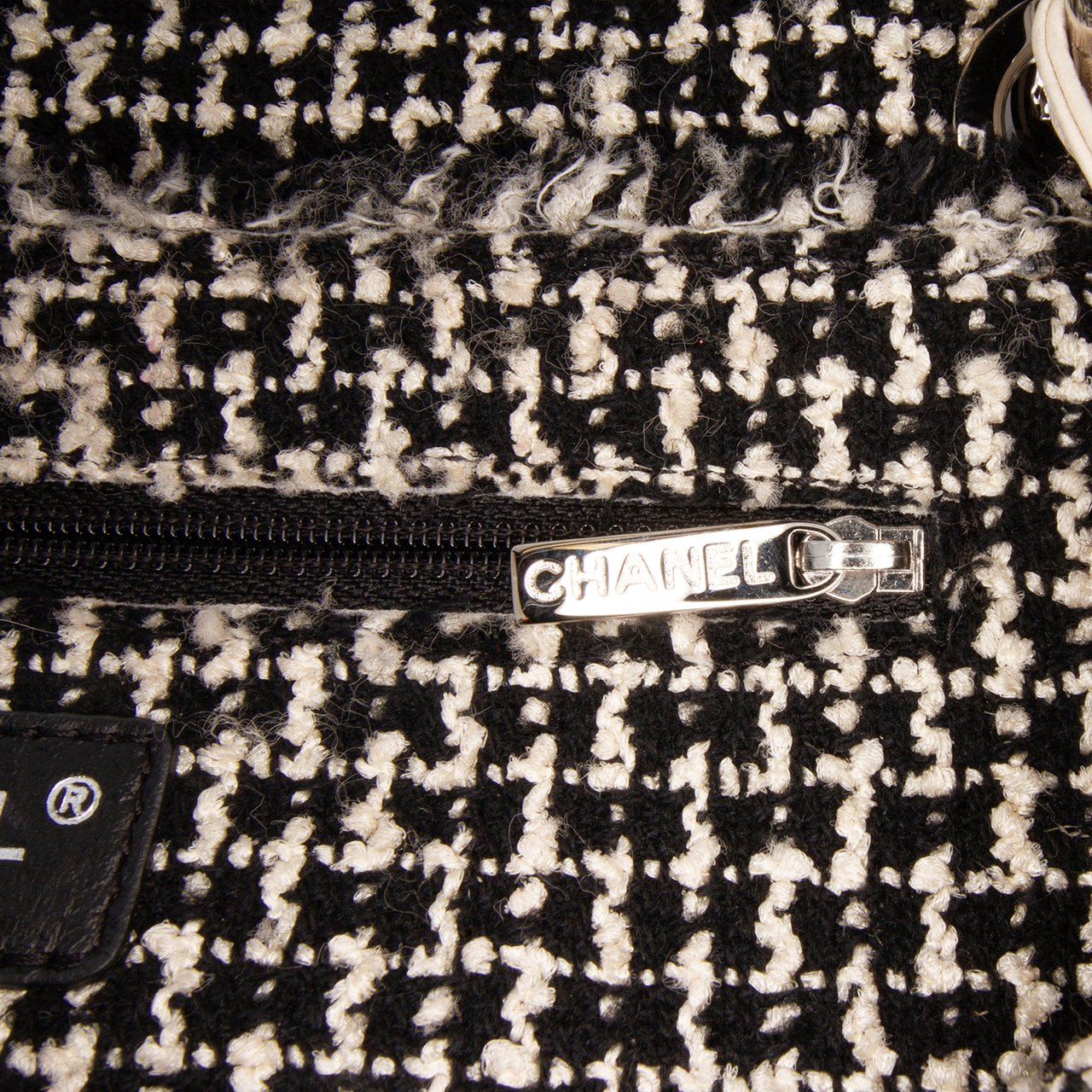 Chanel Lambskin Tweedy Flap Bruin