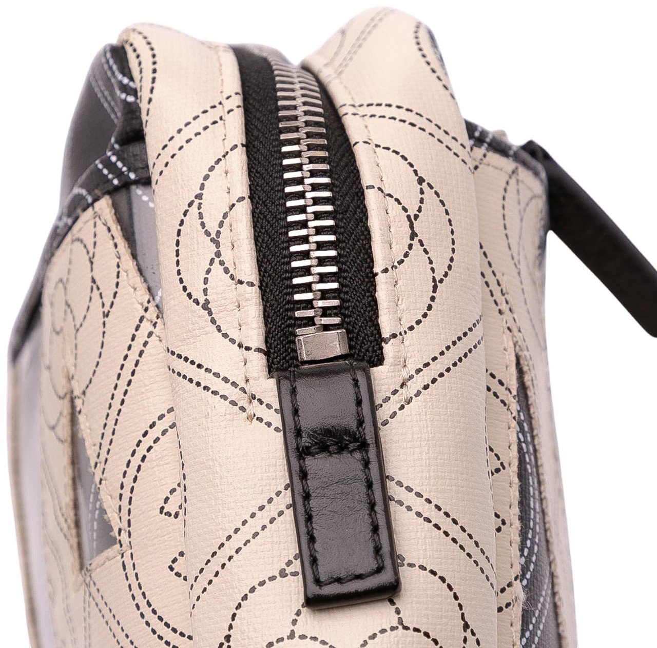 Chanel Coated Canvas Camellia Logo Camera Bag Zwart