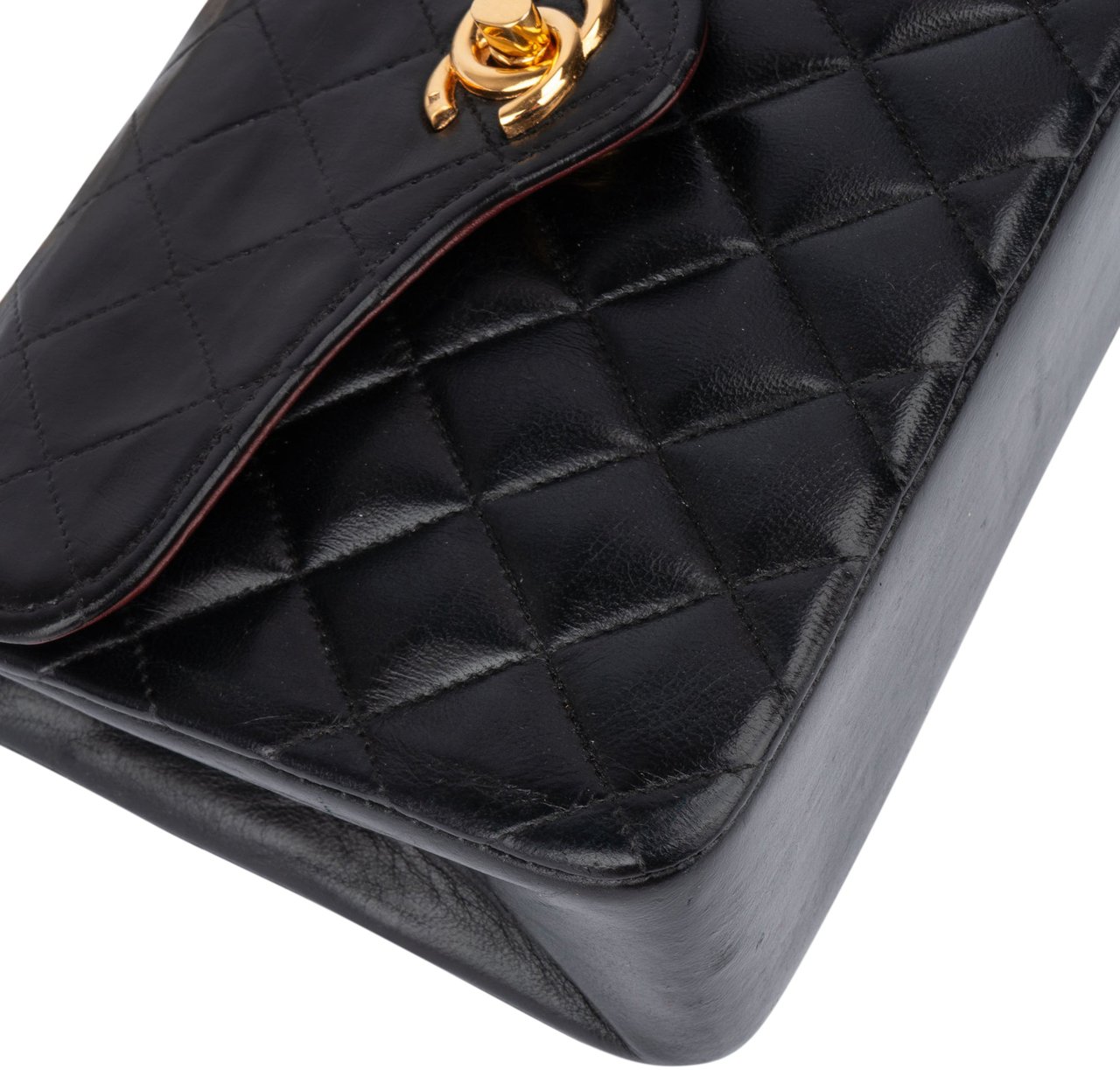 Chanel Chanel Quilted Lambskin 24K Gold Mini Single Flap Crossbody Bag Divers