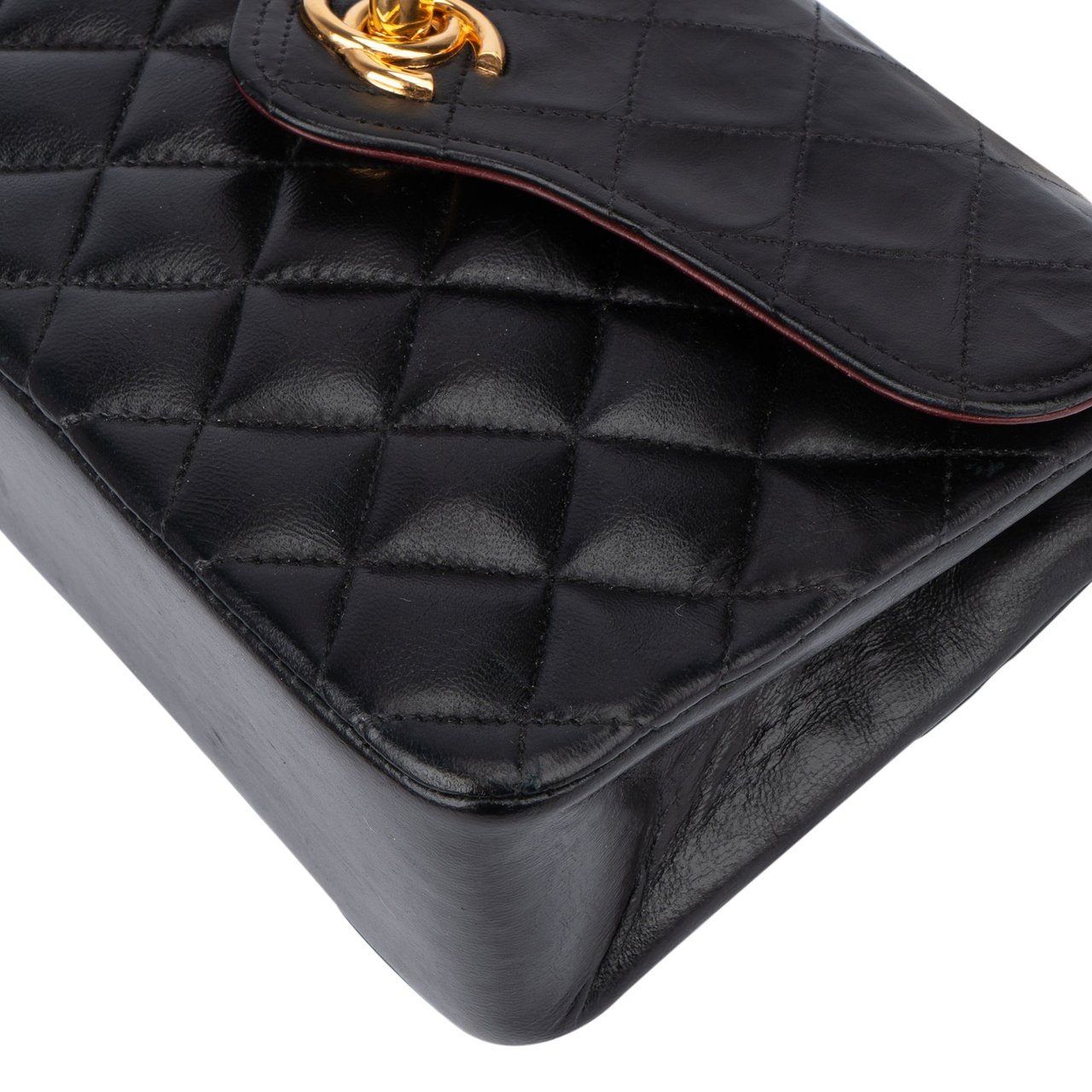 Chanel Chanel Quilted Lambskin 24K Gold Mini Single Flap Crossbody Bag Divers