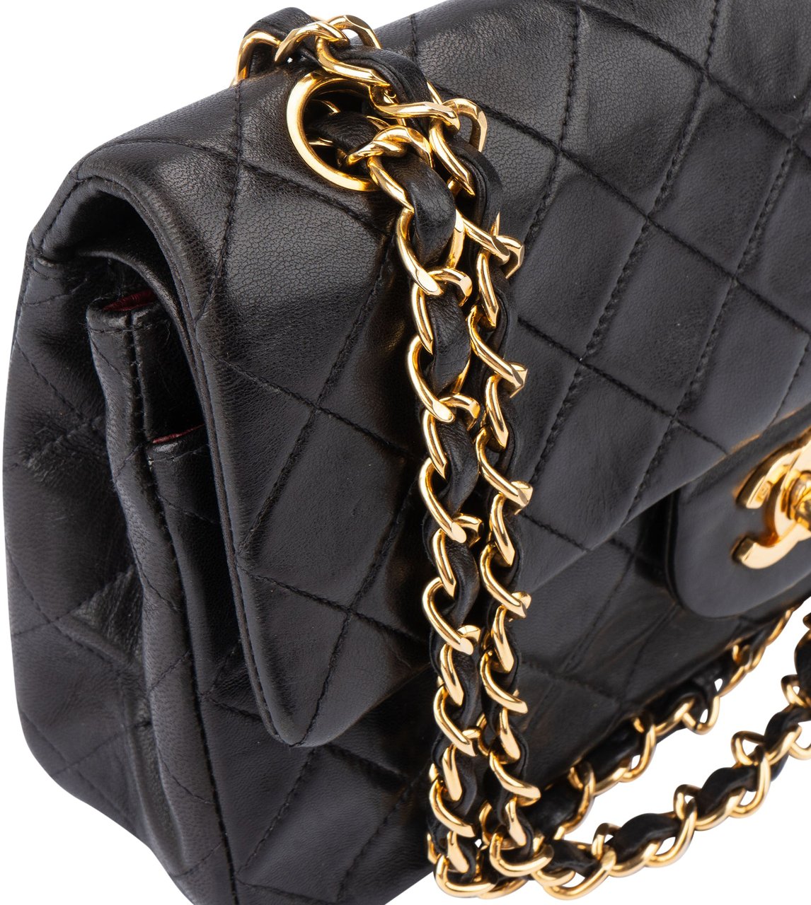 Chanel Chanel Quilted Lambskin 24K Gold Small Double Flap Crossbody bag Divers