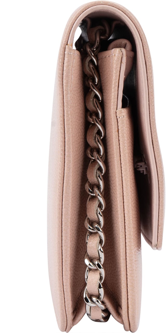 Chanel Chanel Pink Caviar Leather Wallet On Chain Crossbody Bag Divers