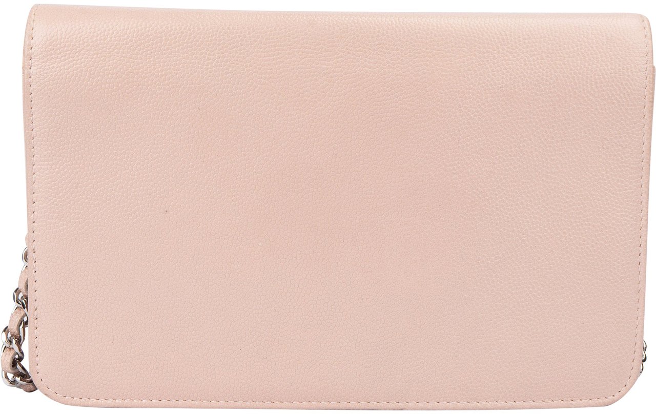Chanel Chanel Pink Caviar Leather Wallet On Chain Crossbody Bag Divers