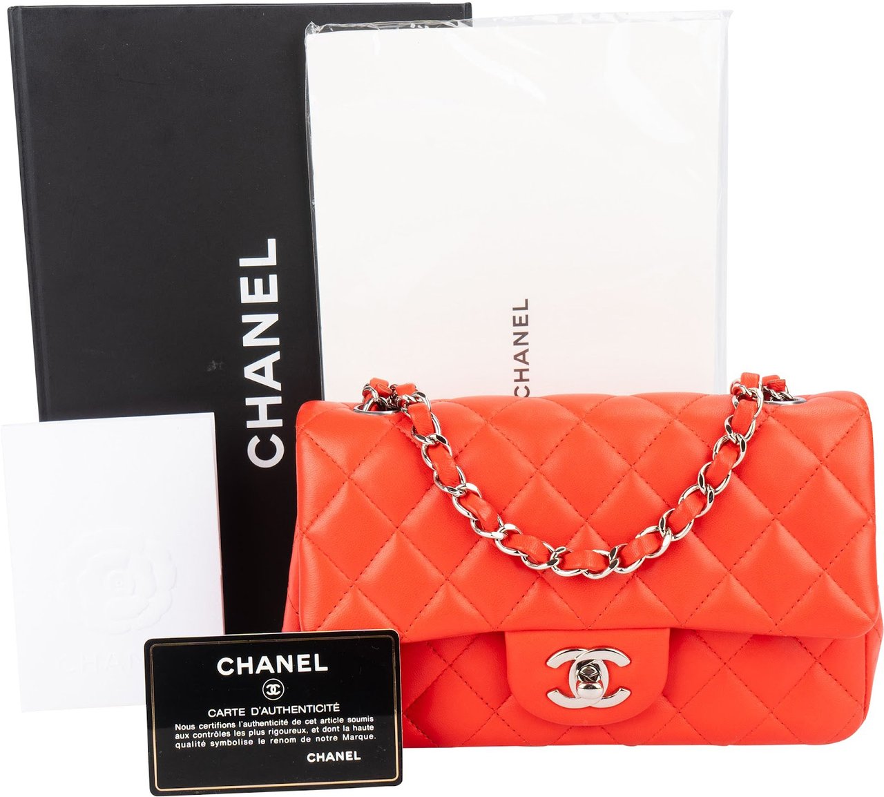 Chanel Quilted Lambskin Mini Rectangular Palladium Single Flap Crossbody Bag Divers