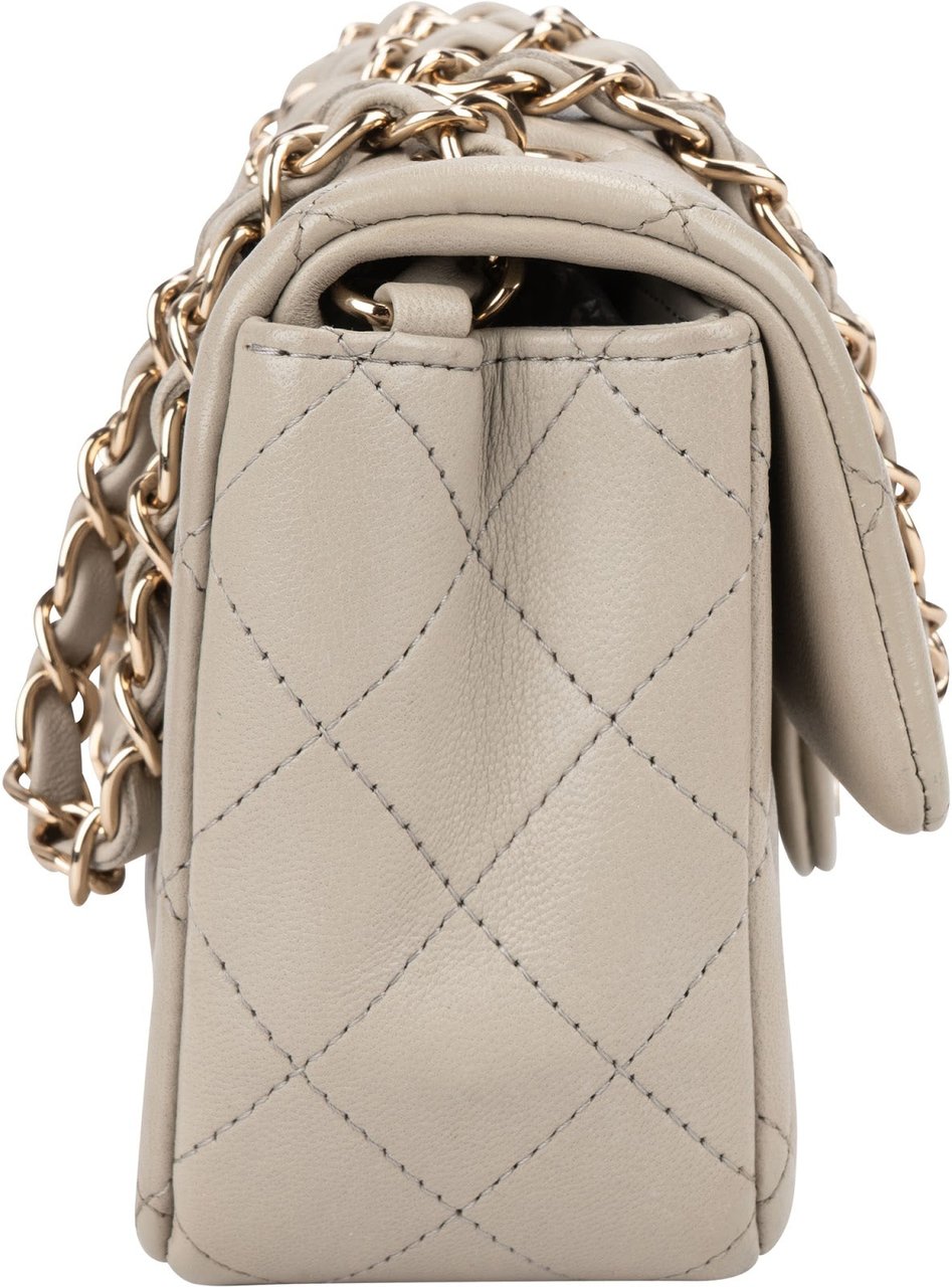 Chanel Quilted Lambskin Rectangular Mini Single Flap Crossbody Bag Divers