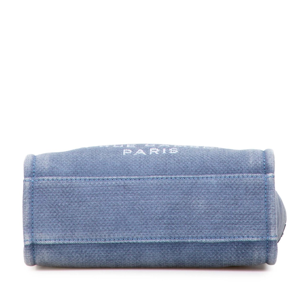 Chanel Mini Canvas Deauville Tote Blauw