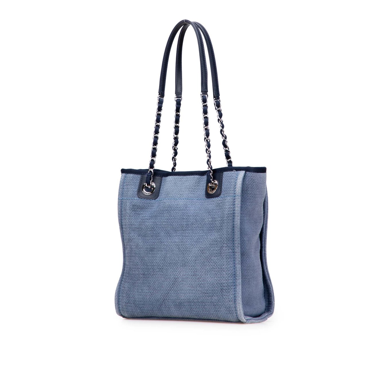 Chanel Mini Canvas Deauville Tote Blauw