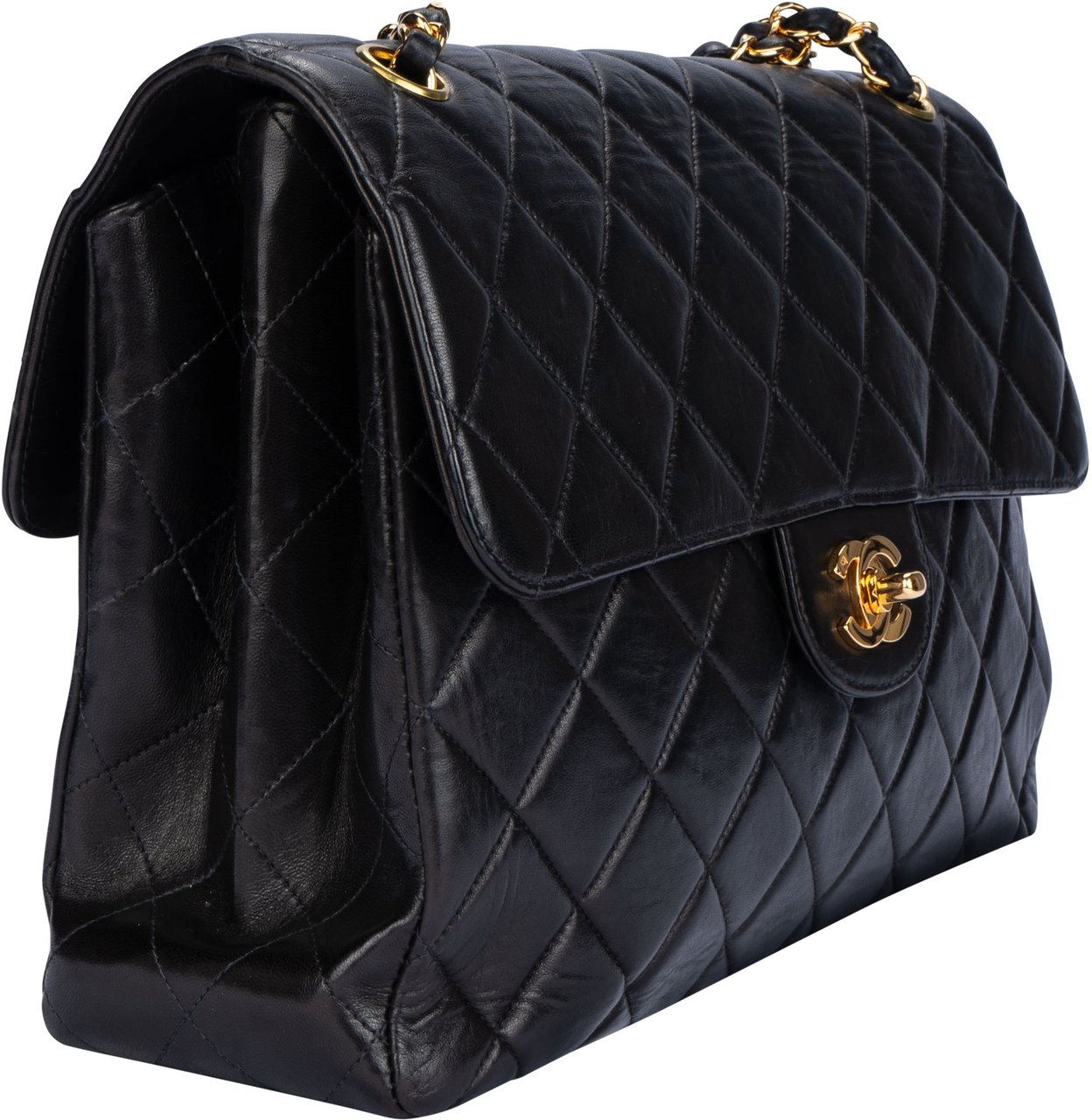 Chanel Chanel Quilted Lambskin 24K Gold Double Face Crossbody Bag Divers