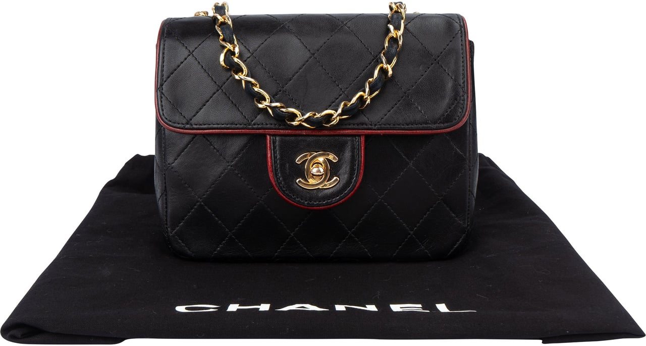 Chanel Chanel Quilted Bicolor Lambskin 24K Gold Single Flap Crossbody Bag Divers
