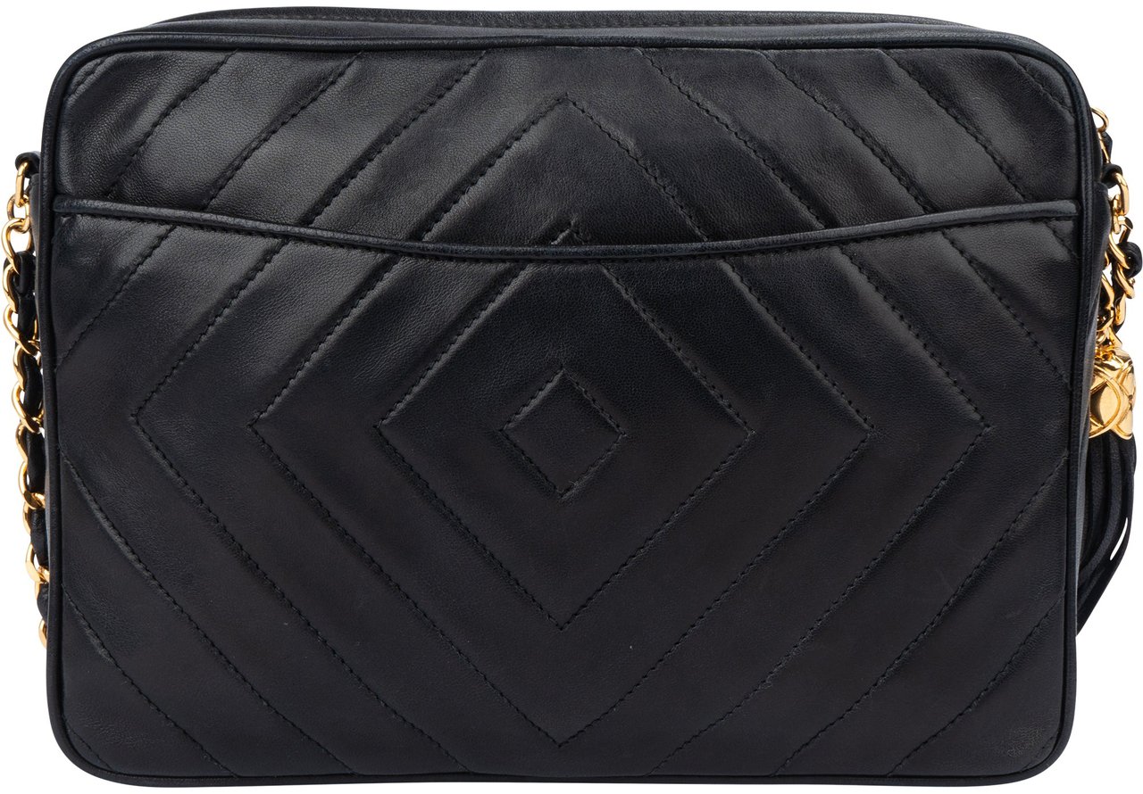 Chanel Chanel Quilted Chevron Lambskin Camera Crossbody Bag Divers