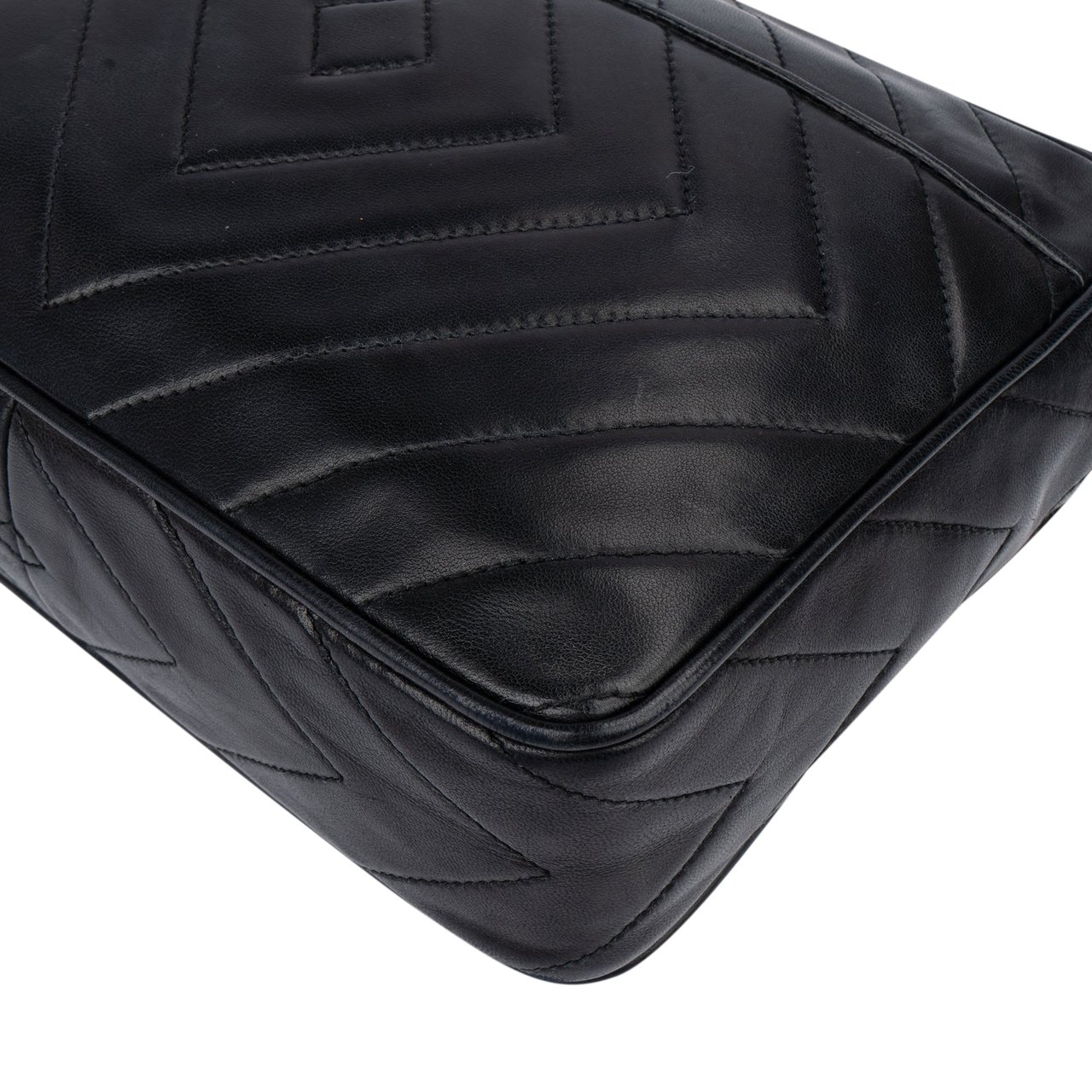 Chanel Chanel Quilted Chevron Lambskin Camera Crossbody Bag Divers