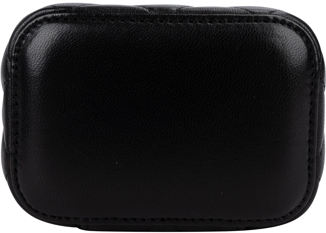 Chanel Chanel Quilted Lambskin Mini Vanity Case Crossbody Bag Zwart