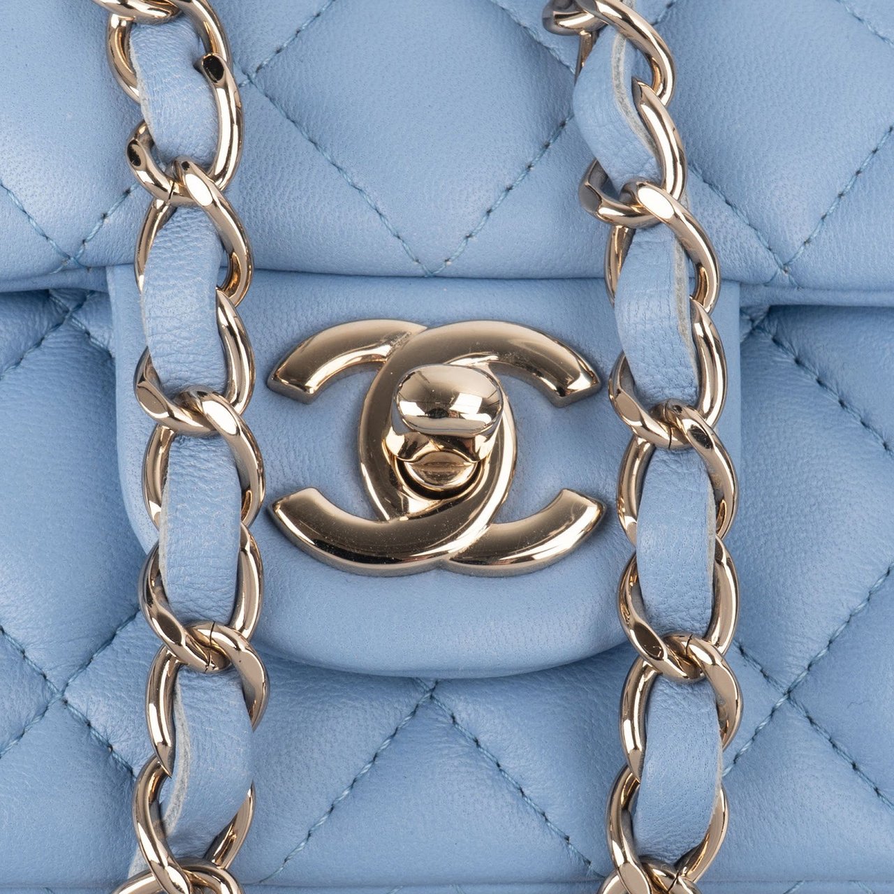 Chanel Chanel Quilted Lambskin Mini Rectangular Single Flap Crossbody Bag Divers