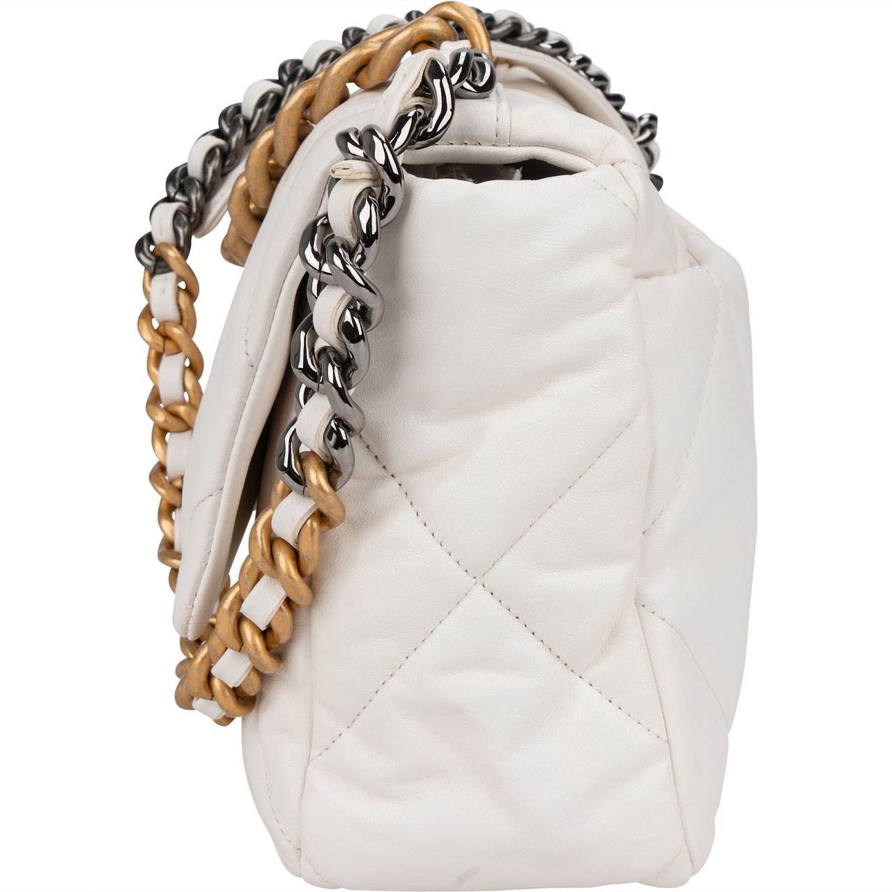 Chanel Chanel 19 Quilted Lambskin Single Flap Shoulder Bag Wit