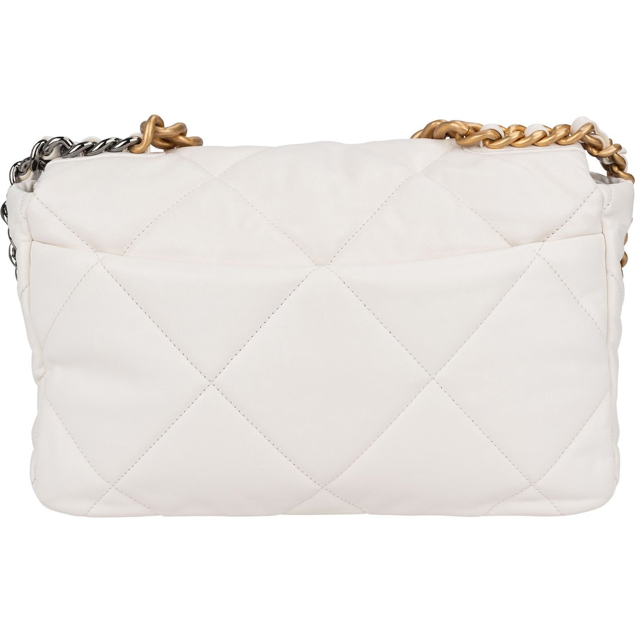Chanel Chanel 19 Quilted Lambskin Single Flap Shoulder Bag Wit