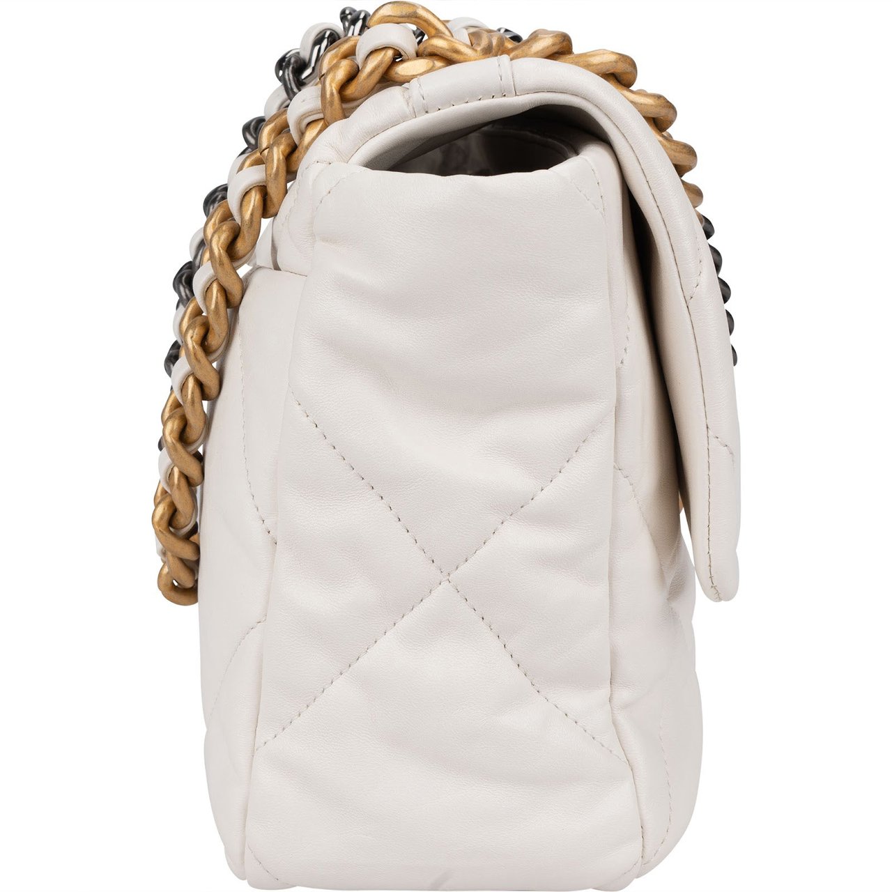 Chanel Chanel 19 Quilted Lambskin Single Flap Shoulder Bag Wit