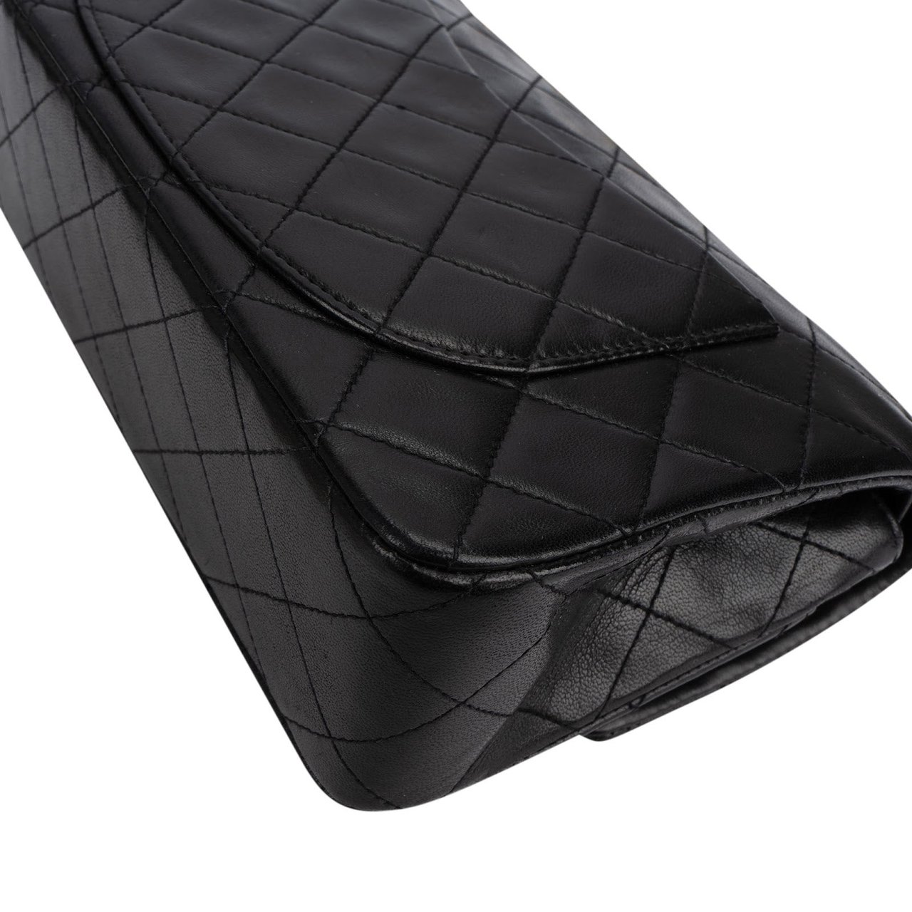 Chanel Quilted Lambskin 24K Small Double Flap Shoulder Bag Zwart