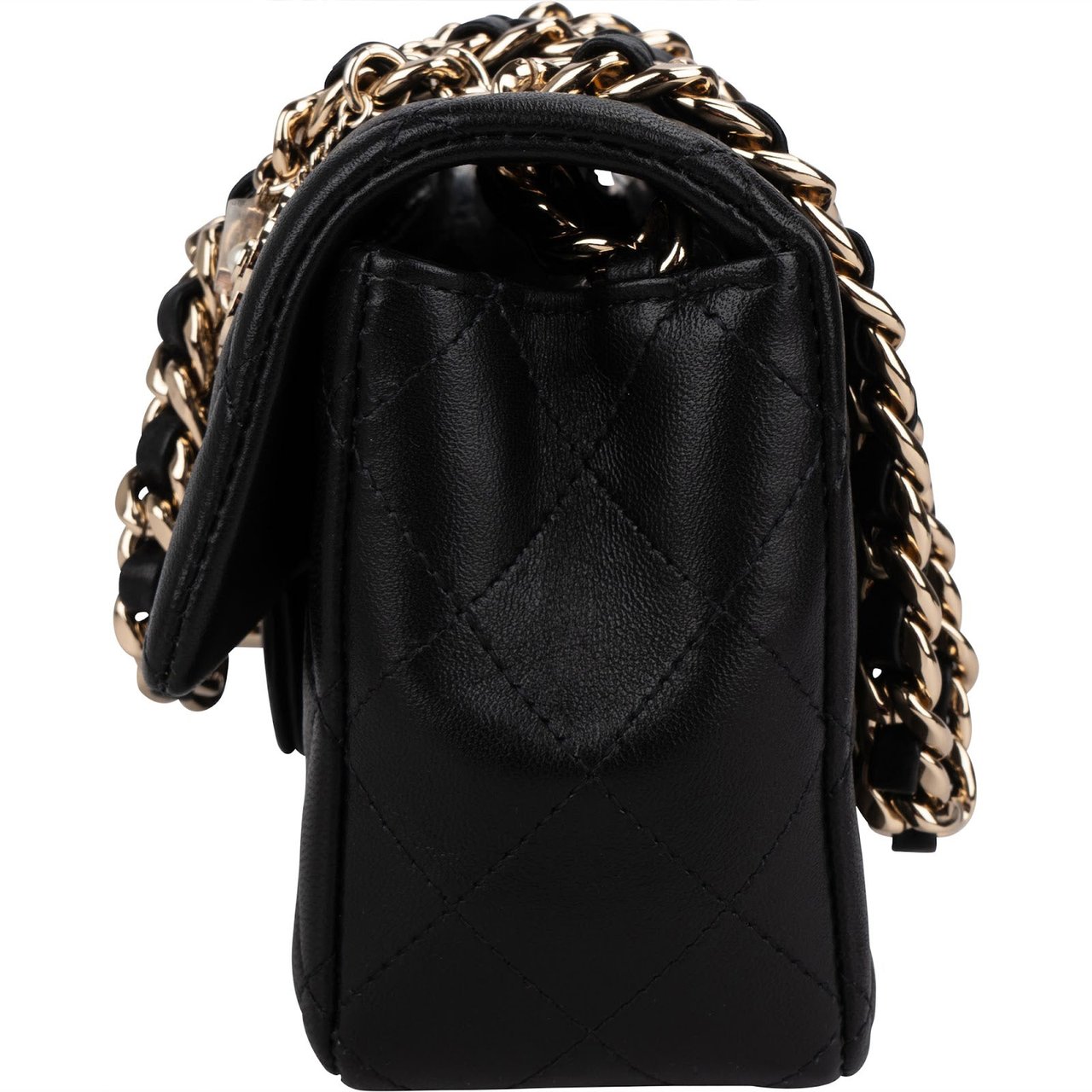Chanel Quilted Lambskin Coco Lucky Charms Single Flap Crossbody Bag Zwart
