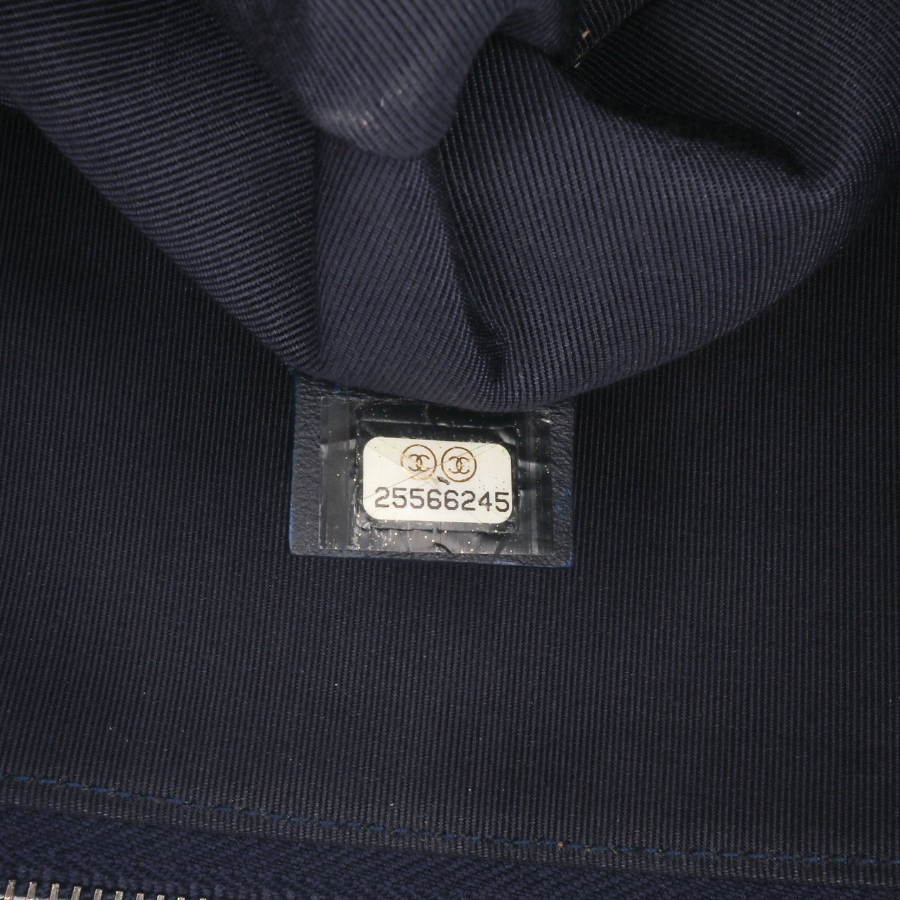 Chanel Large Denim Gabrielle O Case Clutch Blauw