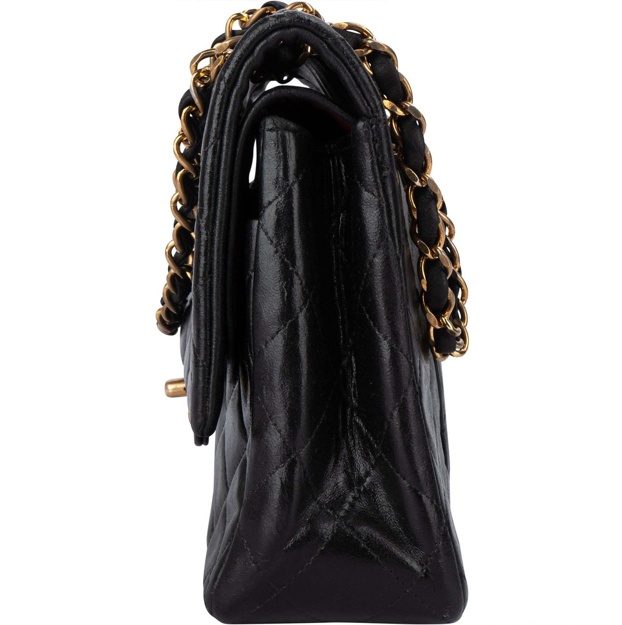 Chanel Chanel Quilted Lambskin 24K Gold Medium Double Flap Shoulder Bag Divers