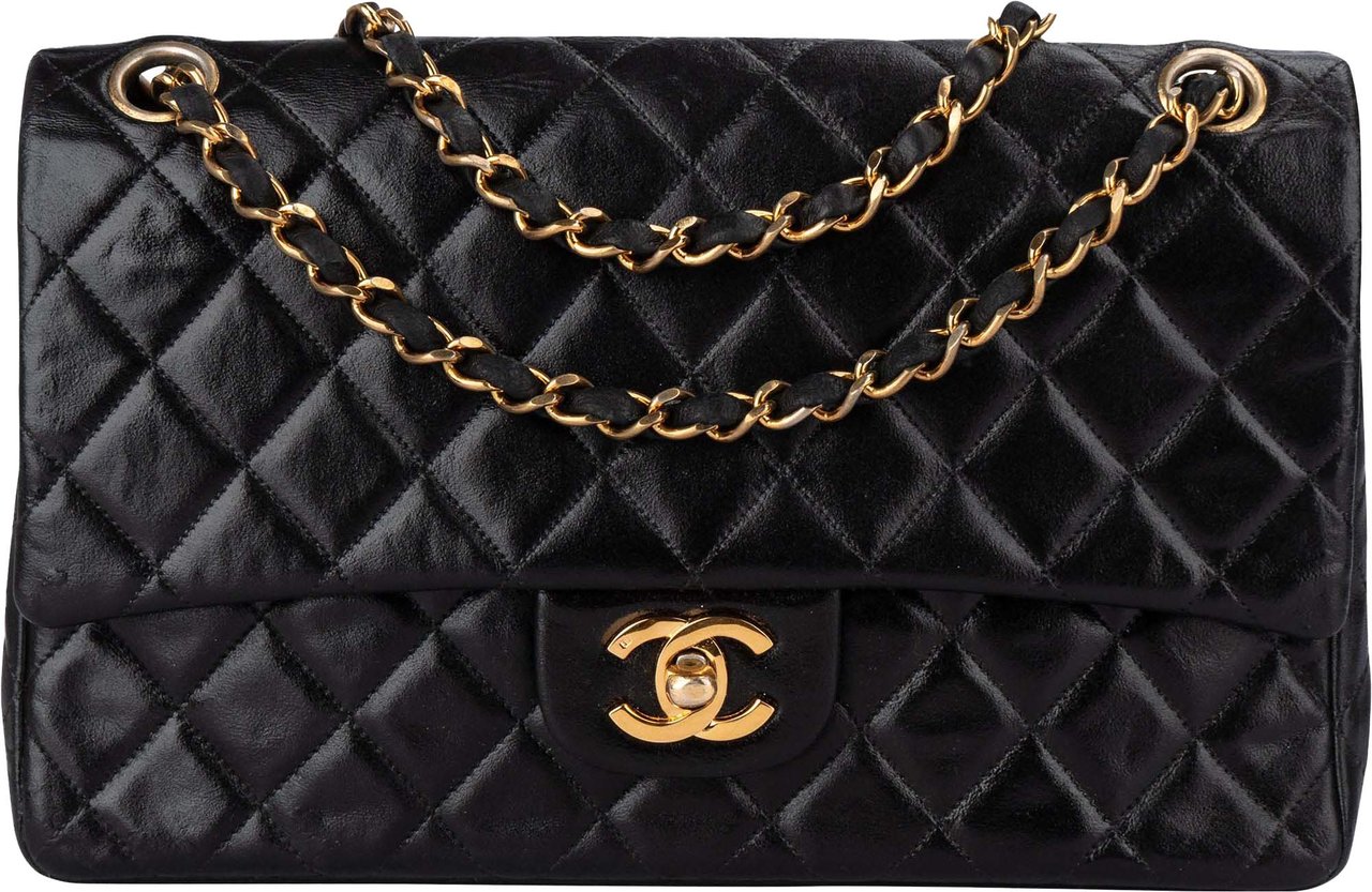 Chanel Chanel Quilted Lambskin 24K Gold Medium Double Flap Shoulder Bag Divers