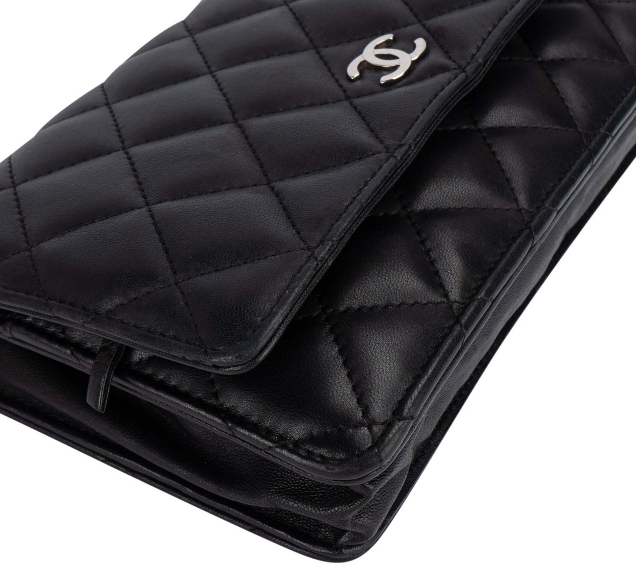 Chanel Chanel Quilted Lambskin Palladium Wallet On Chain Crossbody Bag Divers