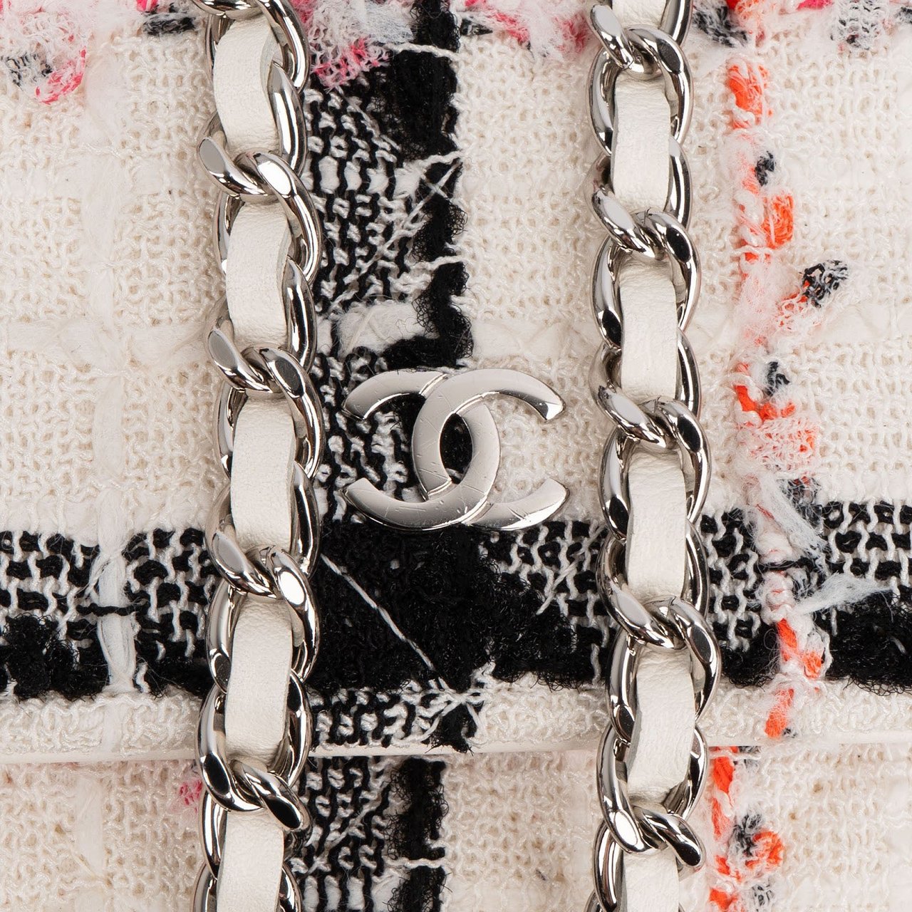 Chanel Limited Multicolor Tweed Wallet On Chain Crossbody Bag Wit
