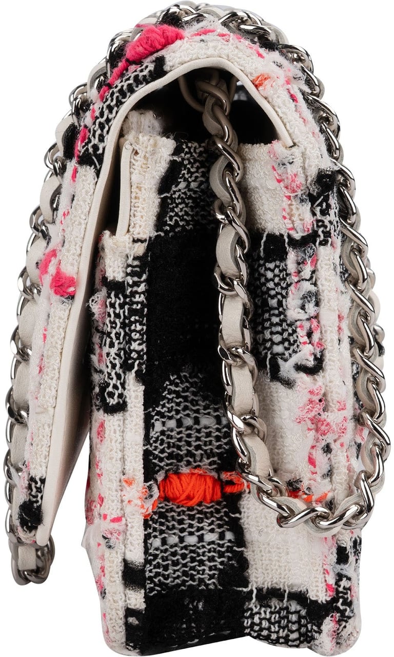Chanel Limited Multicolor Tweed Wallet On Chain Crossbody Bag Wit