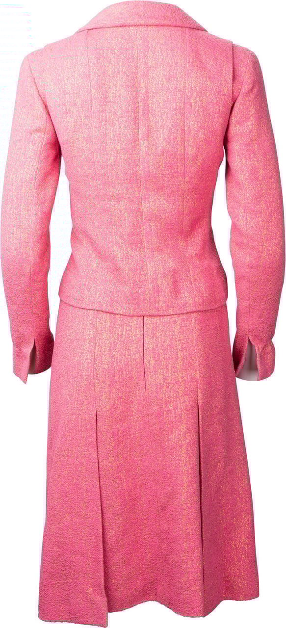 Chanel Chanel Pink Shimmering Gold Tweed Costume Set (DE34 & DE40 / FR36 & FR42) Divers