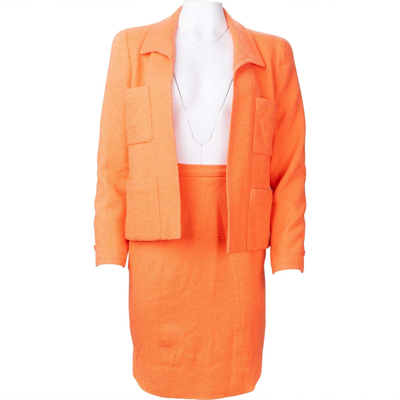 Chanel Chanel Orange Corporal Tweed Costume Set (DE38 / FR40) Divers