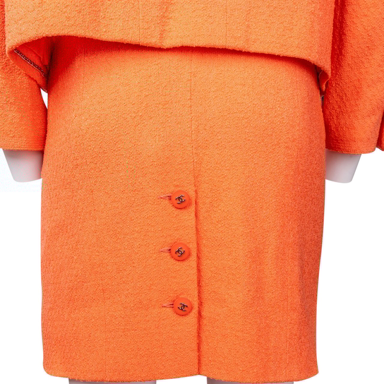 Chanel Chanel Orange Corporal Tweed Costume Set (DE38 / FR40) Divers