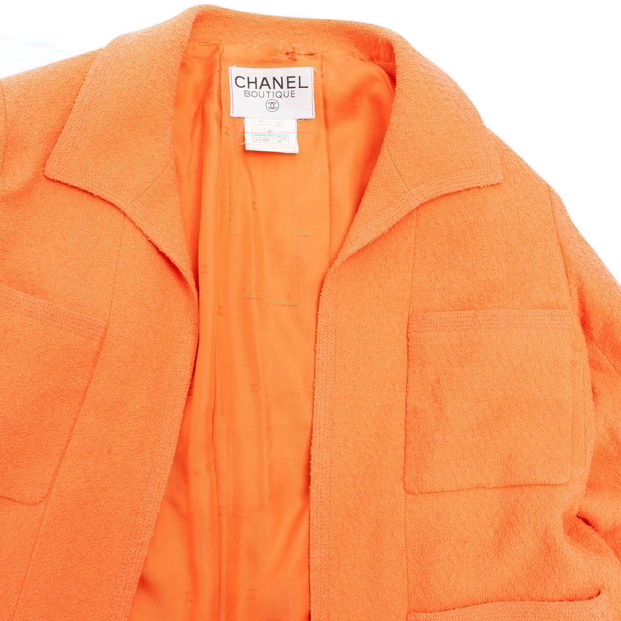 Chanel Chanel Orange Corporal Tweed Costume Set (DE38 / FR40) Divers